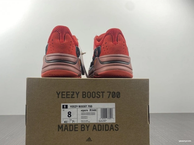 HQ6979 Adidas Boost Yeezy 700 Hi-Res Red 0911